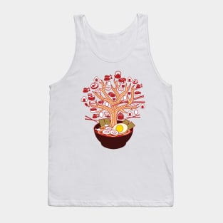 Ramen Tree Illustration Tank Top